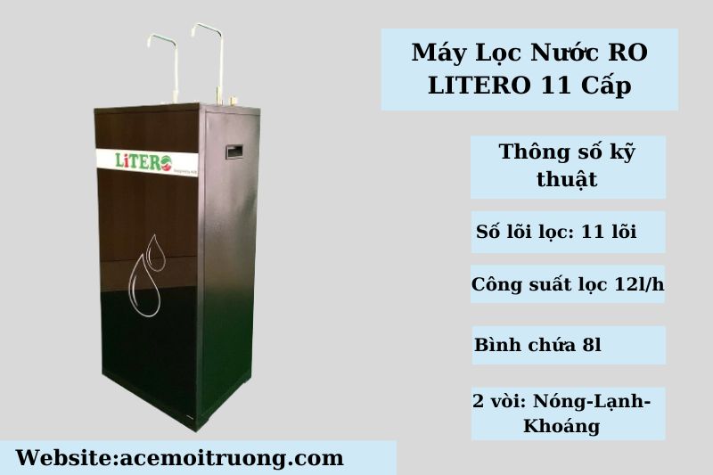 Máy Lọc Nước RO LITERO 3 chế độ Nóng-Lạnh-Nguội